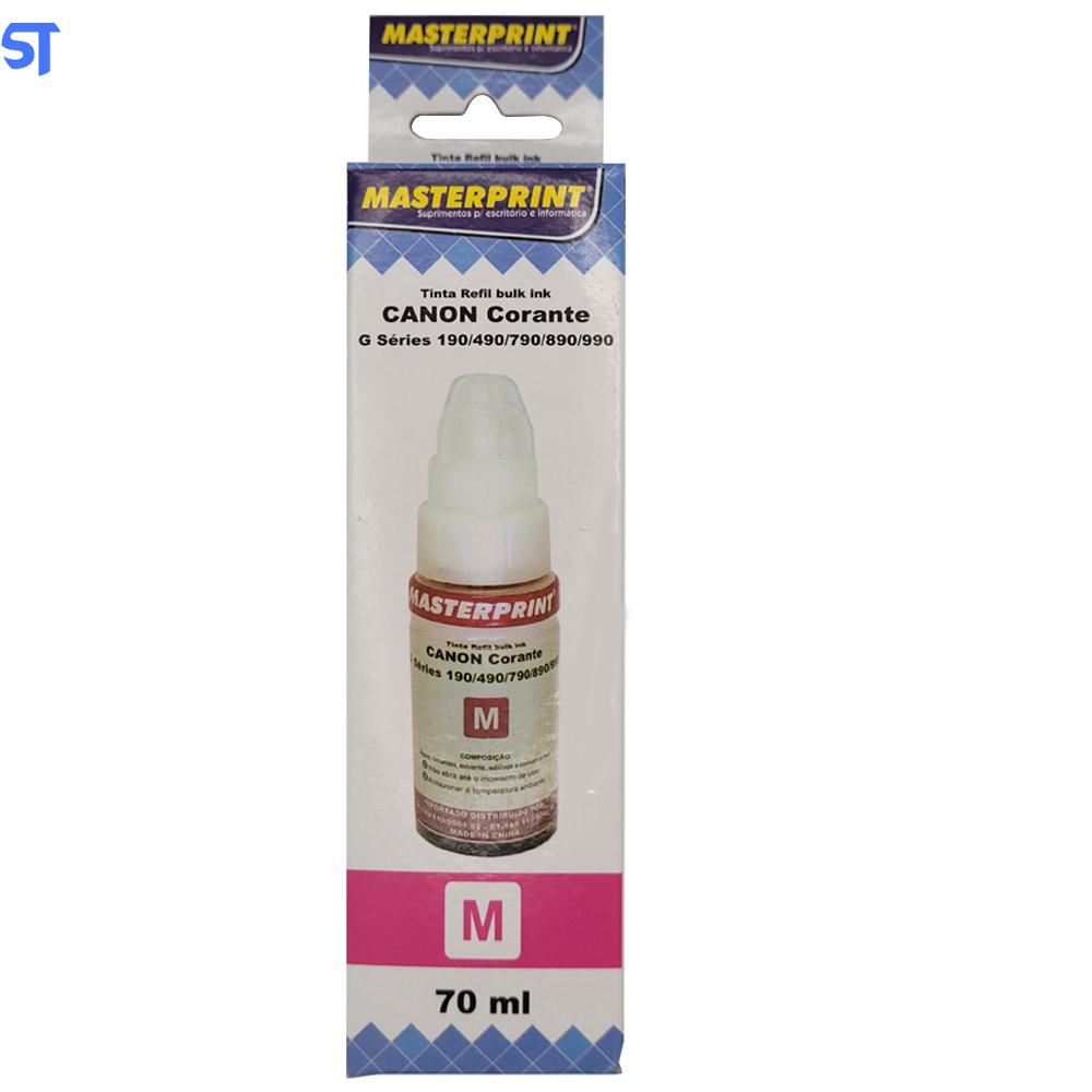 Refil de Tinta Compatível Canon Bulk Ink G Corante Magento M 70ML MasterPrint