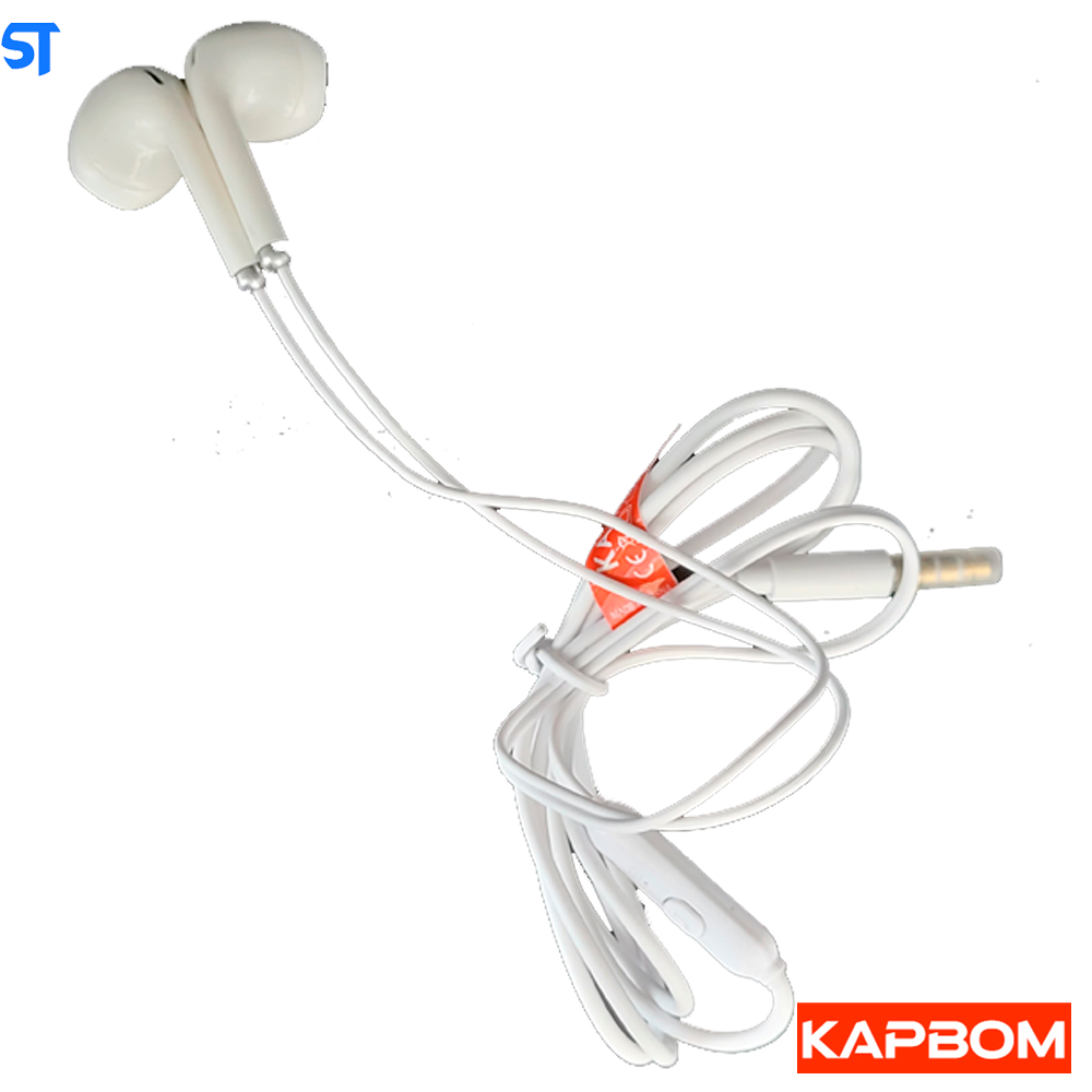 Fone De Ouvido Estéreo P2 3.5mm Branco Kapbom- KA-743