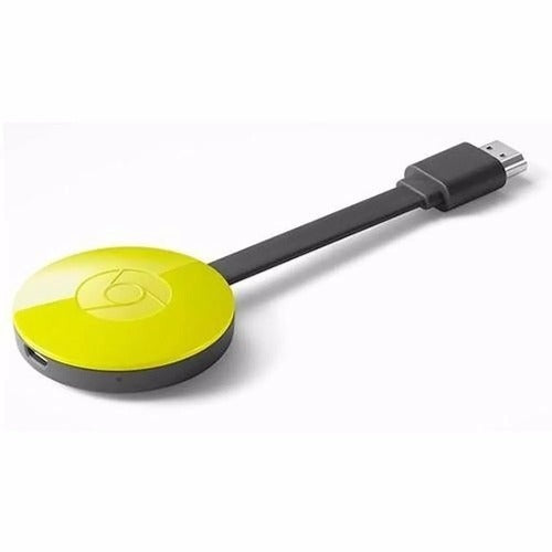 Google Chomecast 2 Hdmi Lacrado Original Facebook Amarelo
