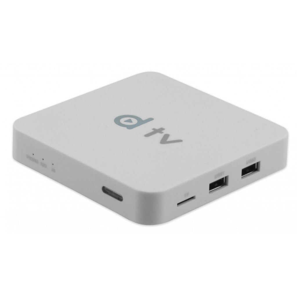 Receptor FTA dTV D10+ Ultra HD 4K Com IPTV Grátis Bluetooth DLNA Wi-Fi - Branco
