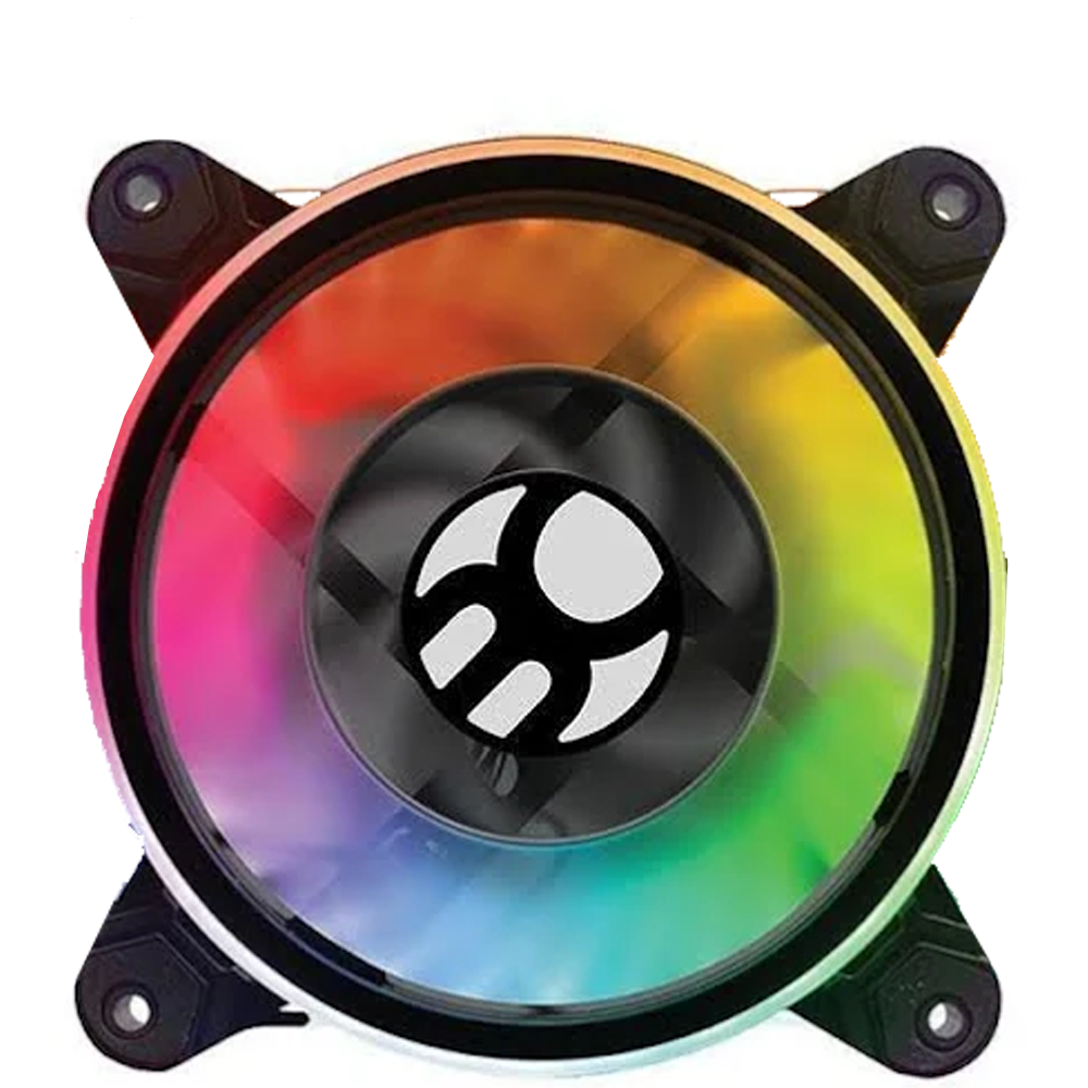 Kit Controlador De Cooler rgb 12cm Com Controle Remoto 12v e Cooler FAN Controlável Bluecase S-LED Ring BFR-15RGB