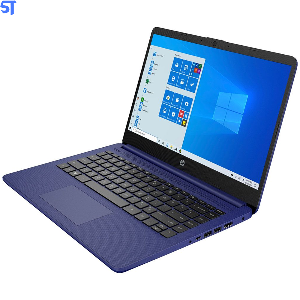 Notebook HP Intel Celeron N4020 Memória Ram 4GB- HD SSD 64GB- Tela 14-DQ0005DX 14" - Azul