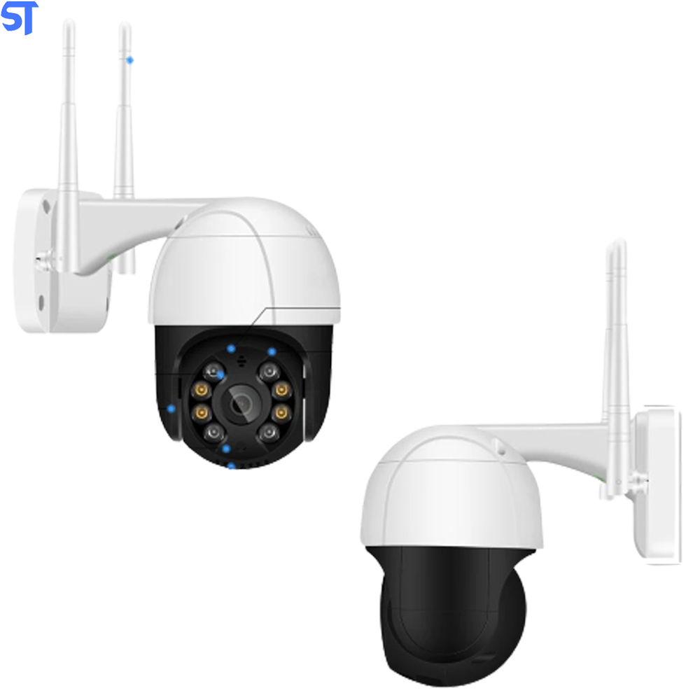 Câmera De Segurança IP Wi-Fi Externa Visão Noturna Detectora De Áudio Com Cartão Sd 32Gb - A8B