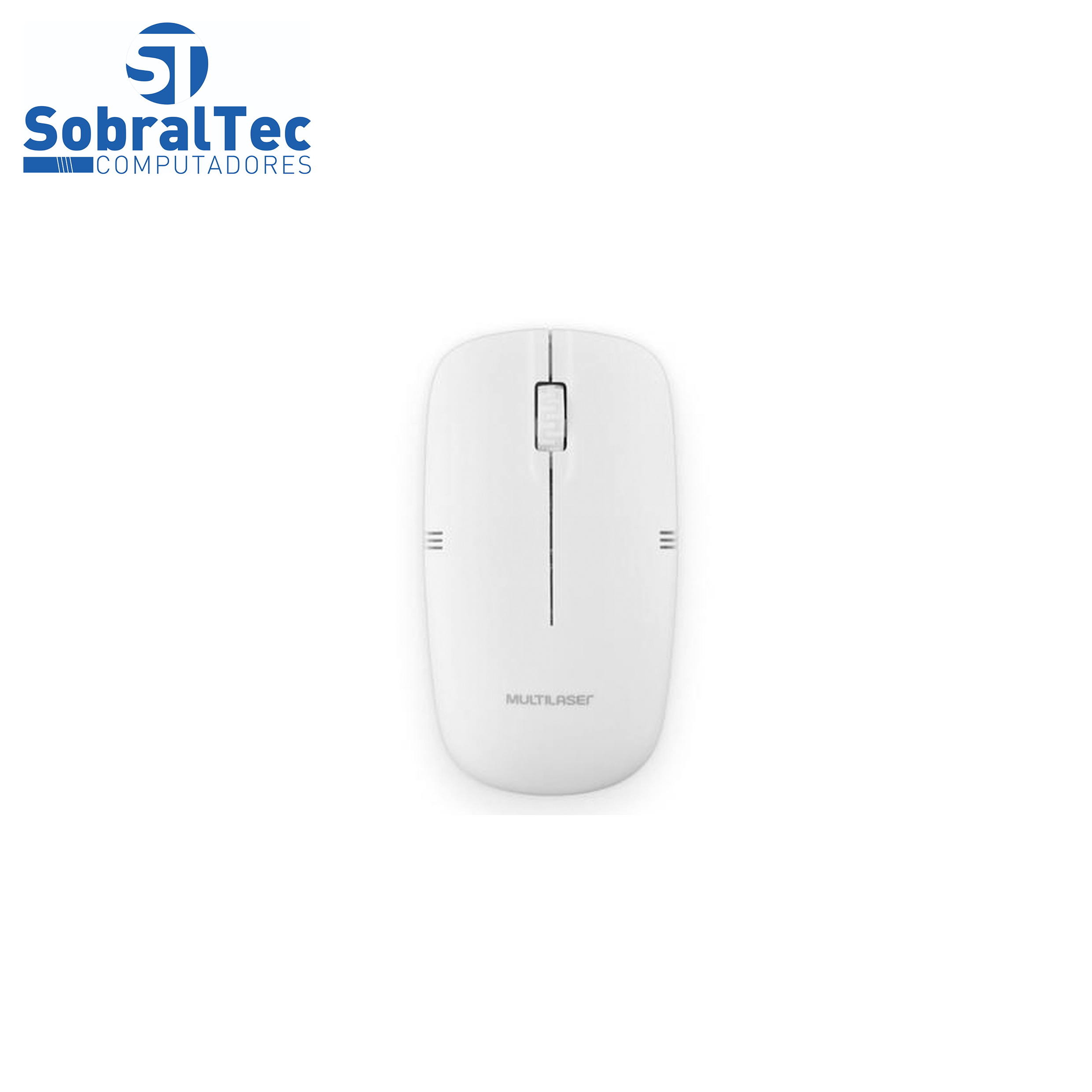 Mouse Sem Fio Multilaser, Branco - MO286
