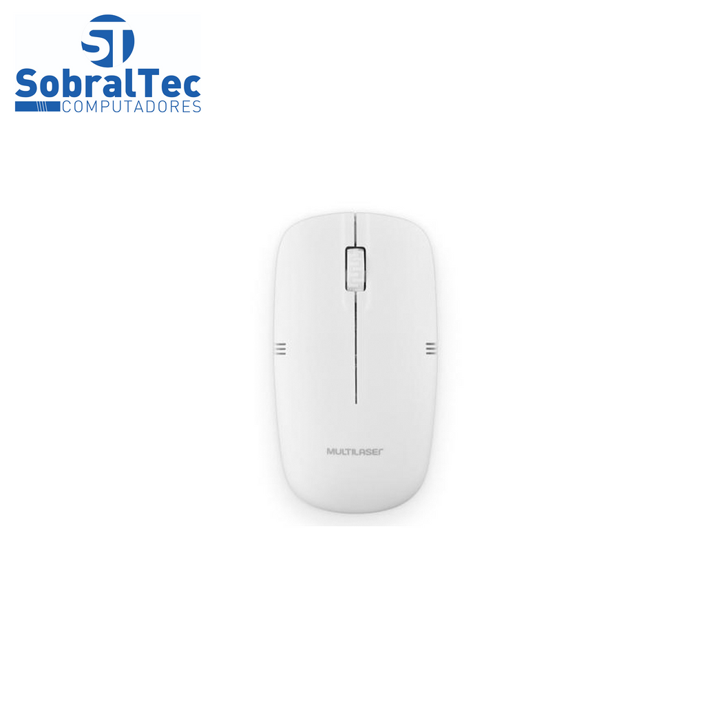 Mouse Sem Fio Multilaser, Branco - MO286
