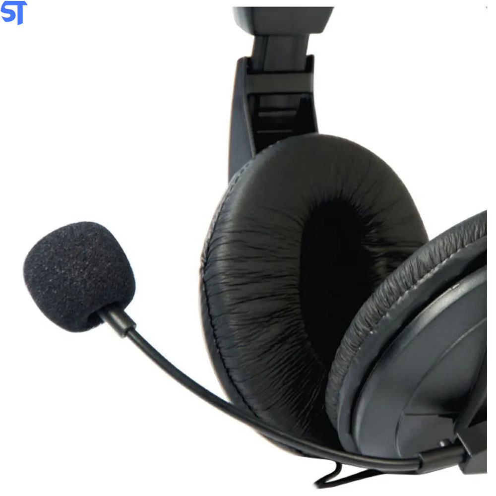 Fone de Ouvido Headset Voicer Confort PH-60BK Com Microfone -C3Tech Preto