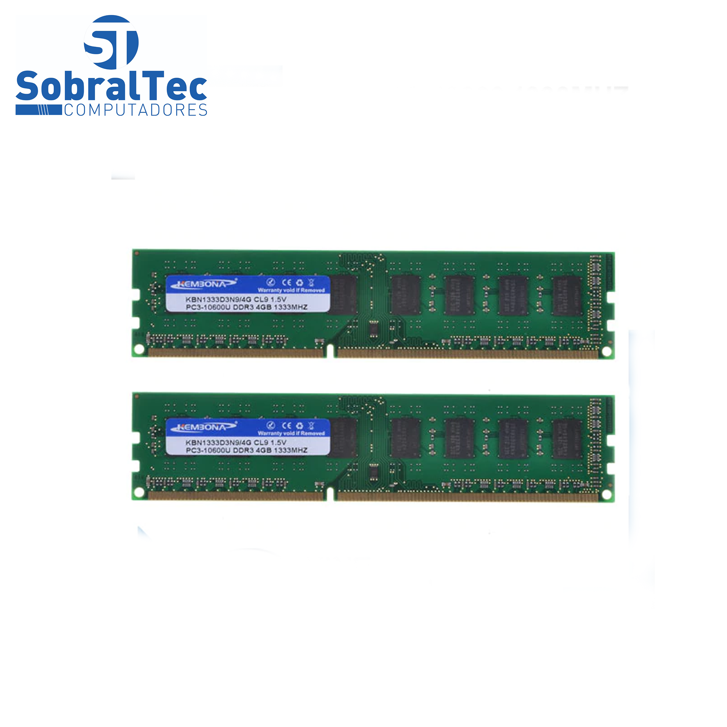 Memoria Ram Desktop DD3 4Gb 1333Mhz KBN1333d3N9/4Gb PC3-10600U