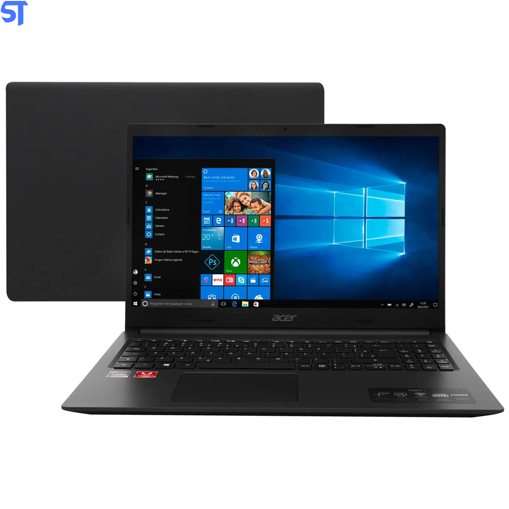 Notebook Acer Aspire 3 A315-23G-R2SE AMD Ryzen 5 - 8GB 256GB SSD 15,6” Placa Vídeo 2GB Windows 10