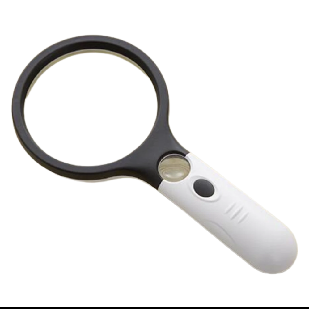 Lupa Handheld Com Led 3x 45x  Microscópio Ferramenta de Reparação de Jóias