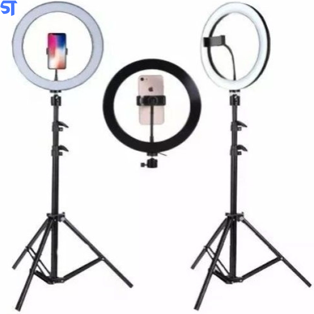 Kit Completo Ring Light C/ Tripé Dimmer Youtuber Selfie Pro - CENTRÃO