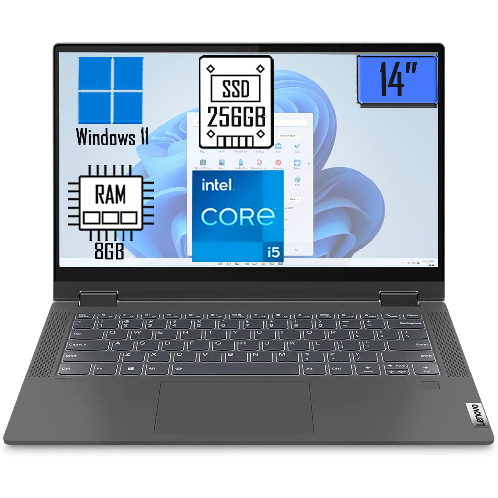 Notebook Lenovo 2 Em 1 Ideapad Flex Tela 14 I5-1135 8GB 256GB SSD W11H 82LT0005BR de Vitrine