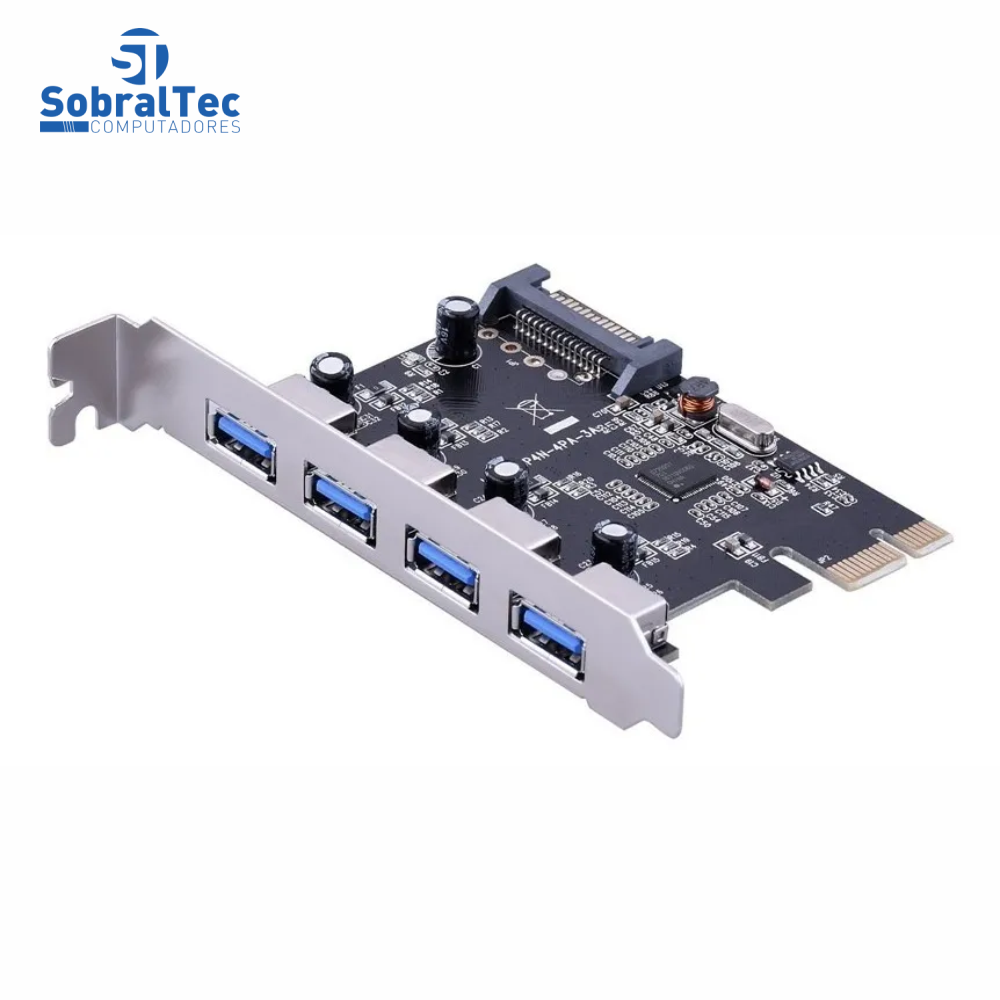 Placa PCI-Express Com 4 Portas USB 3.0 5Gb/s Knup KP-T102