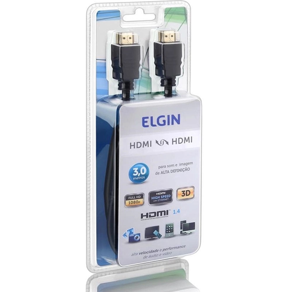 Cabo HDMI Para HDMI 3Metros Elgin 46RCHDMI03MT