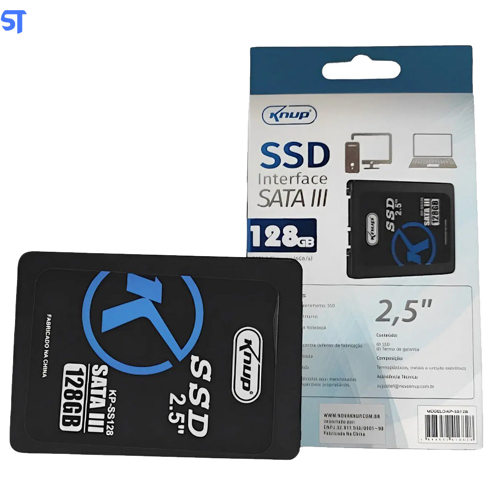HD SSD Knup 128GB 2.5 Sata3 6Gb/s Ultra Velocidade - KP-SS128