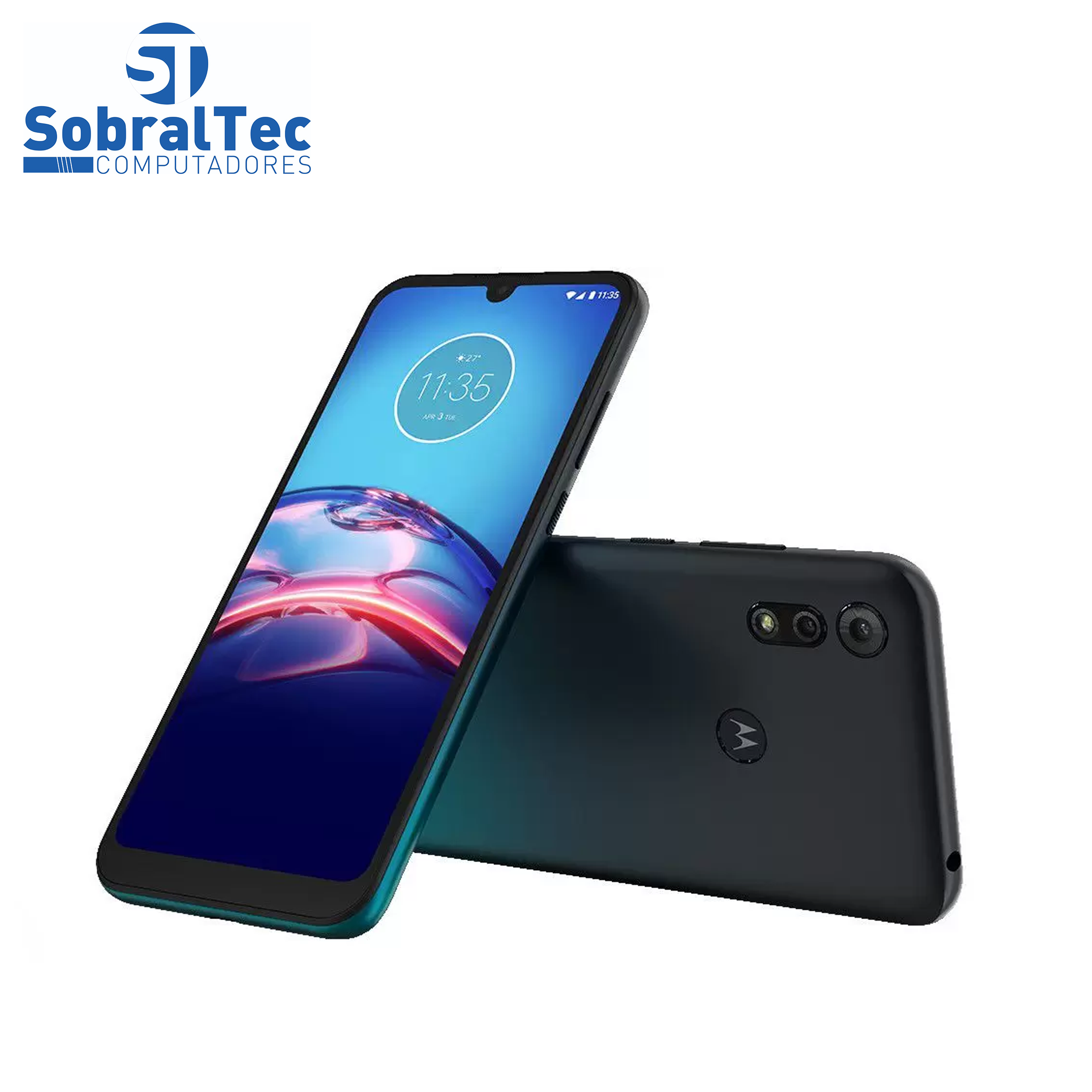 Smartphone Motorola Moto E6S 64GB Azul Navy 4G - Octa-Core 4GB RAM 6,1” Câm. Dupla + Selfie 5MP