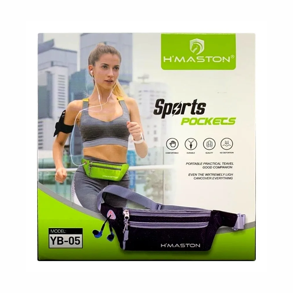 Cinto Impermeável H'maston Sports Pocket Yb-05 Para Celular Corrida