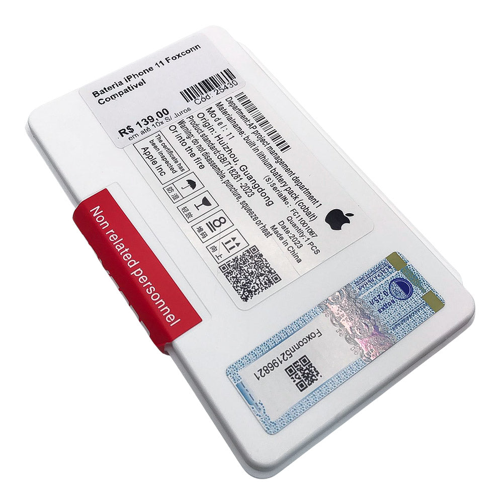 Bateria iPhone 11 Foxconn Compatível