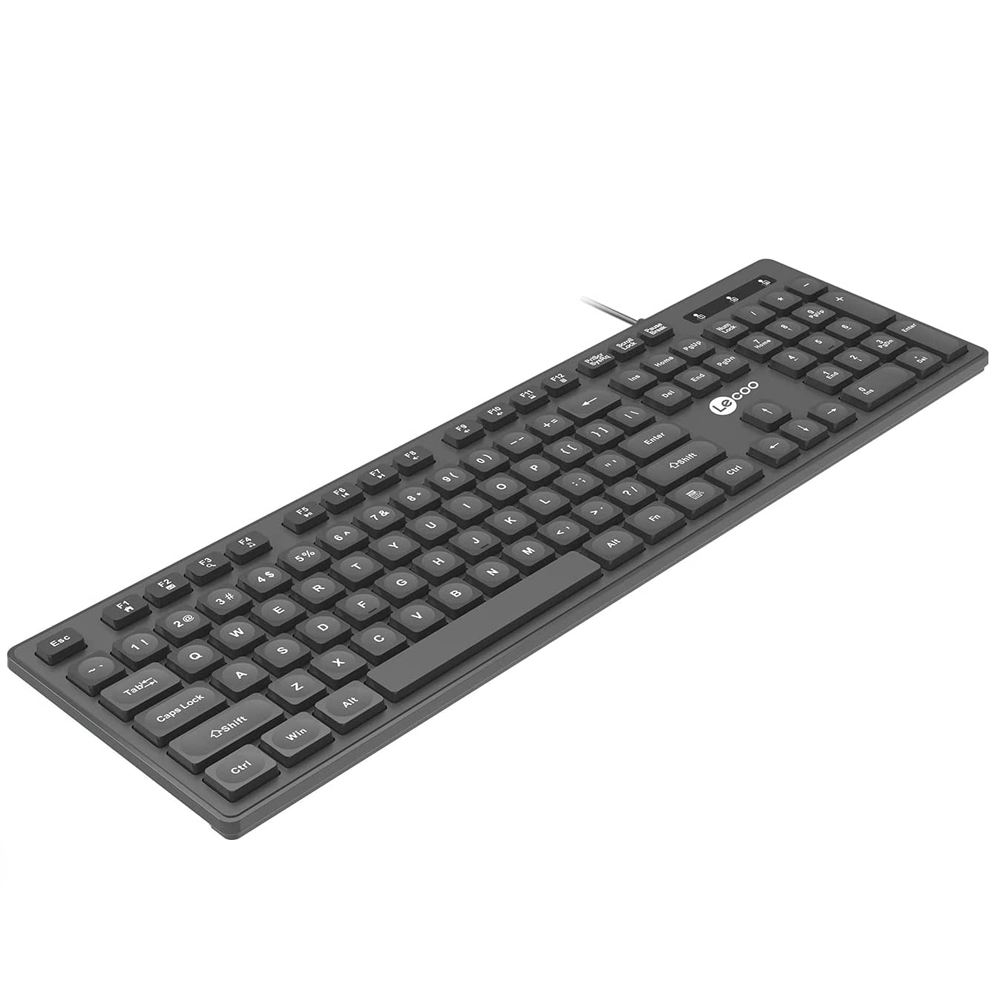 Teclado USB Preto ABNT Lenovo Lecoo KB102