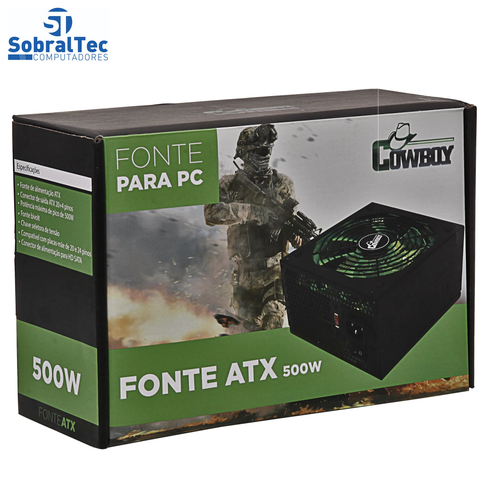 Computador Core i5 HD SSD 256GB Memória 4GB Gabinete Em Acrílico Fonte Real 500W