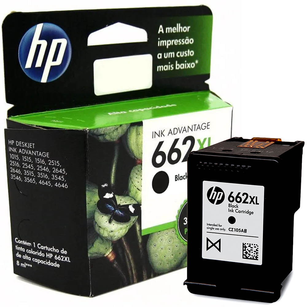 Cartucho hp 662 XL Preto CZ105ab cz105al | Original 6,5ml