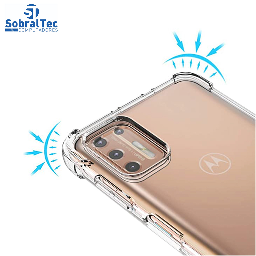 Case De Silicone Transparente  Anti Impacto Para Moto G9 Plus
