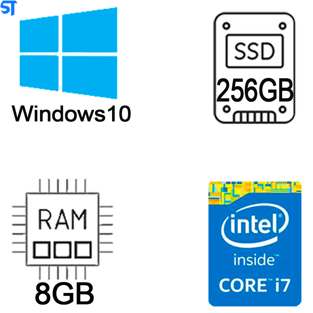 Computador Core i7-3770-HD SSD 256GB -Memória Ram 8GB - Windows 10