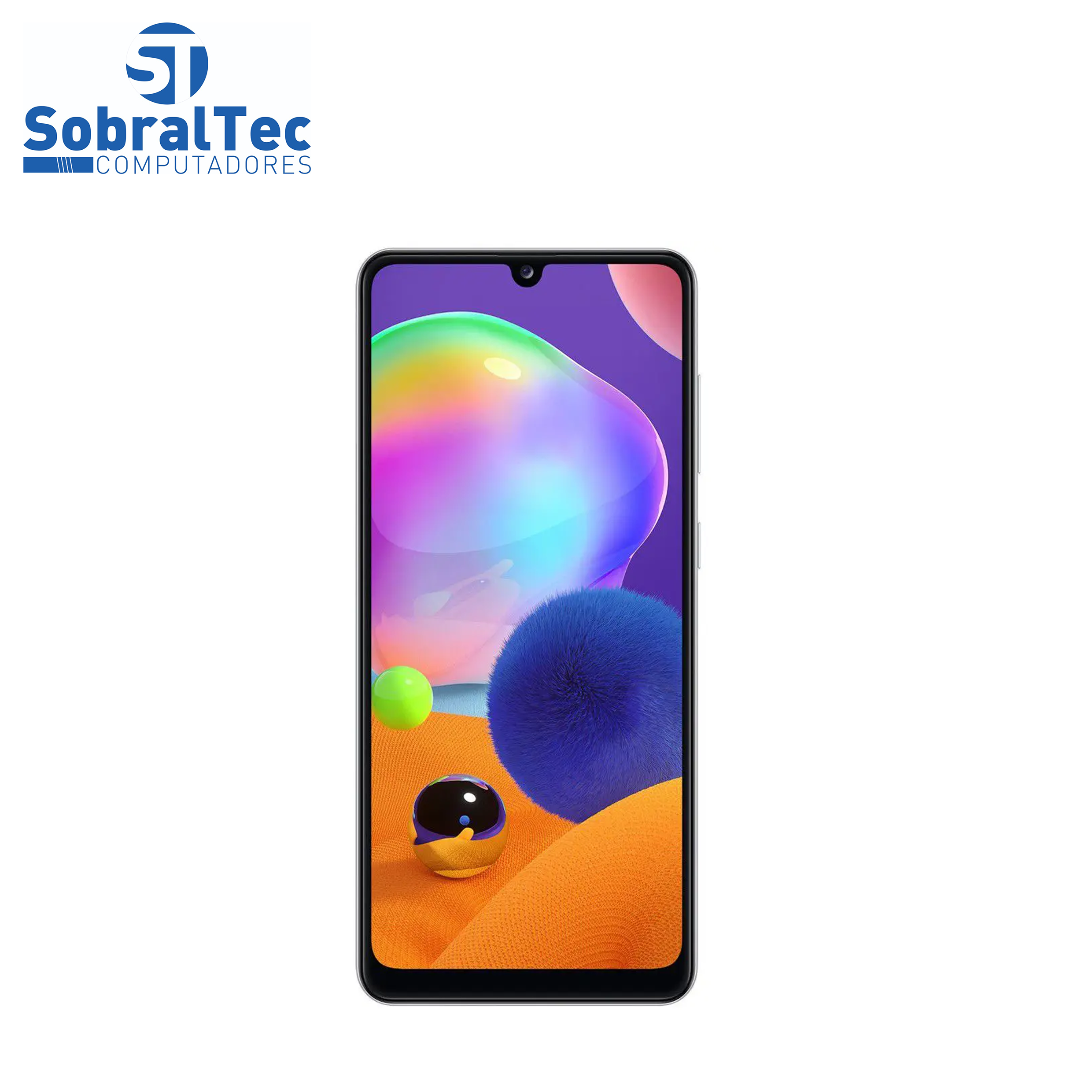 Smartphone Samsung Galaxy A31 128GB Branco 4G - Octa-Core 4GB RAM Tela 6,4” Câm.Quádrupla + Selfie