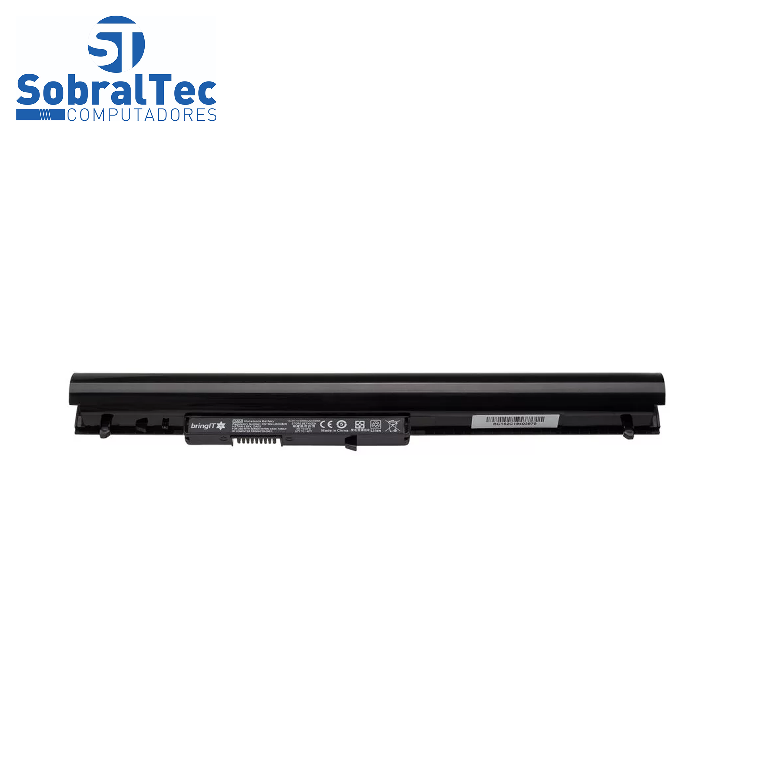 Bateria Notebook Compativel Com Hp Cq15 Cq14 Oa04  -Pn : Hstnn-Lb5S G2H 240 - 4 Celulas - Preto - 14.4V -