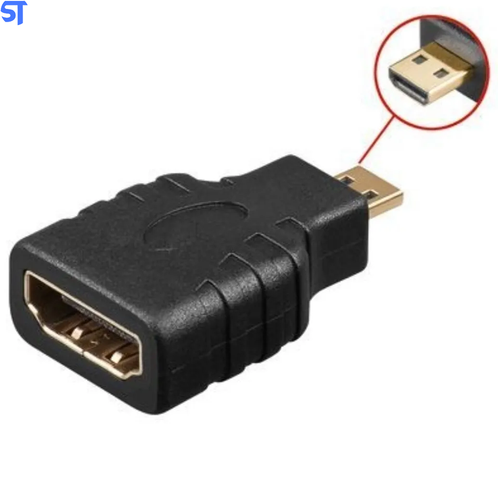 Adaptador HDMI Femea Para Micro HDMI Macho
