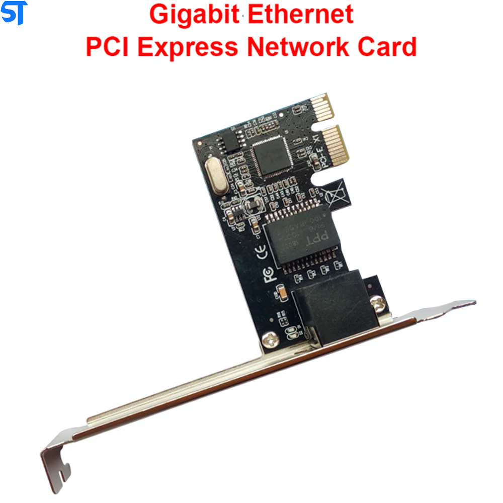 Placa de Rede Pci Ethernet, Conversor Pci express Para Pc Desktop, 10m/100m/1000mbps, Gigabit- Alloyseed