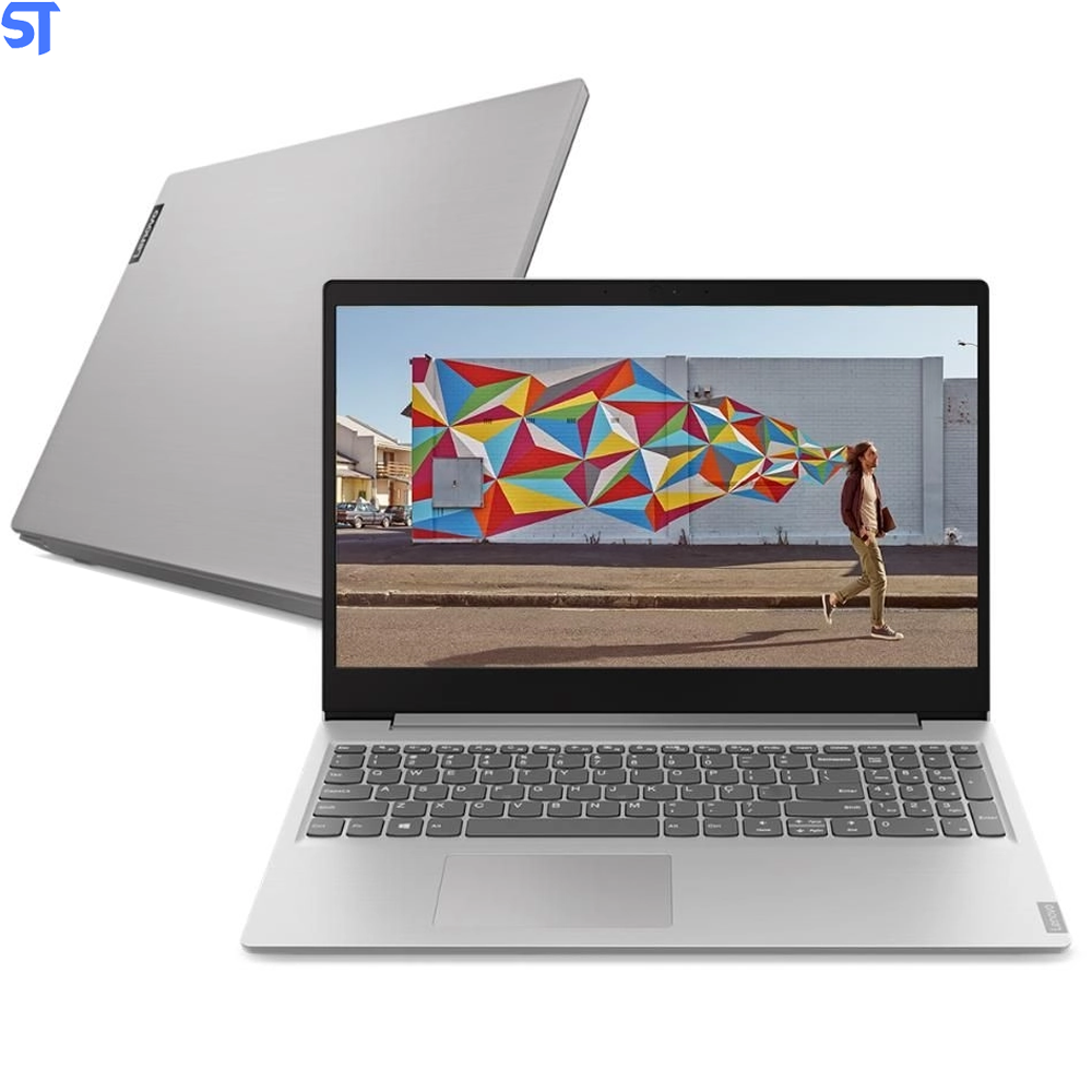 Notebook Lenovo Ultrafino ideapad S145 Ryzen 5 3500U 8GB de RAM 1TB Linux 15.6" 81V7S00100 Prata
