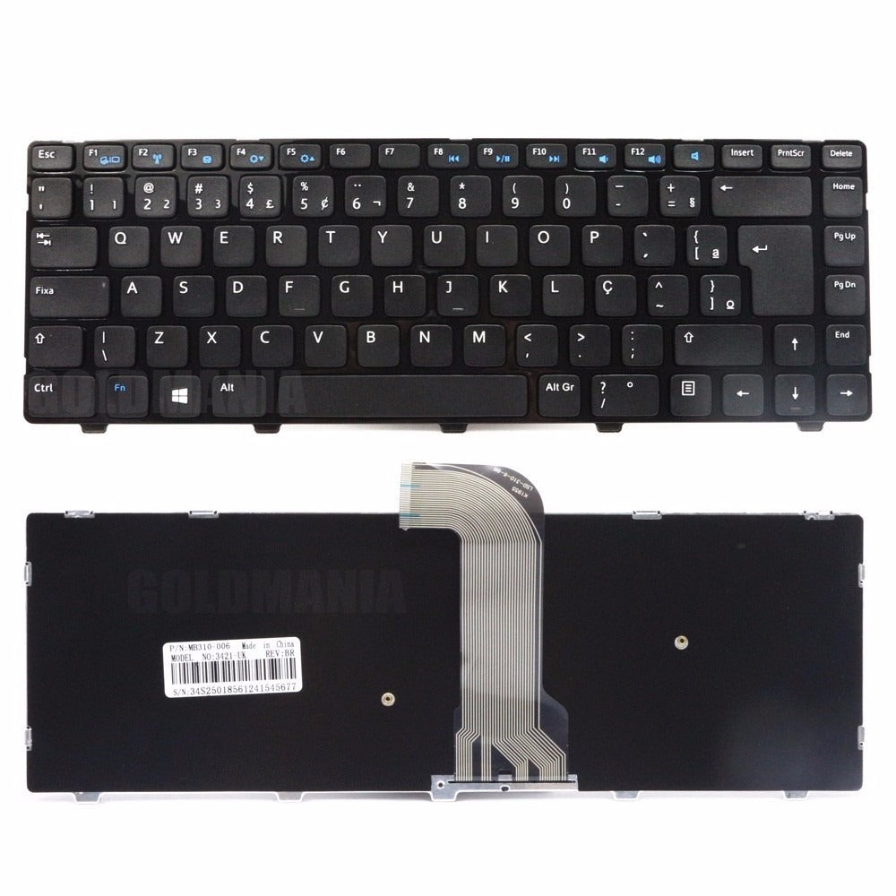 Teclado do Notebook  Dell Inspiron 14-2620 bringIT  Mod 3421 Dell Part Number V137225AR1