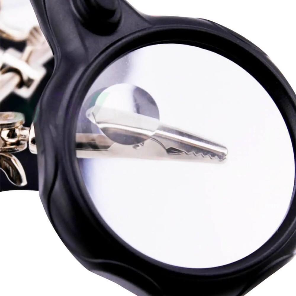 Lupa De Mesa Bancada Multi-função Com Suporte e Garras Te-801-03193