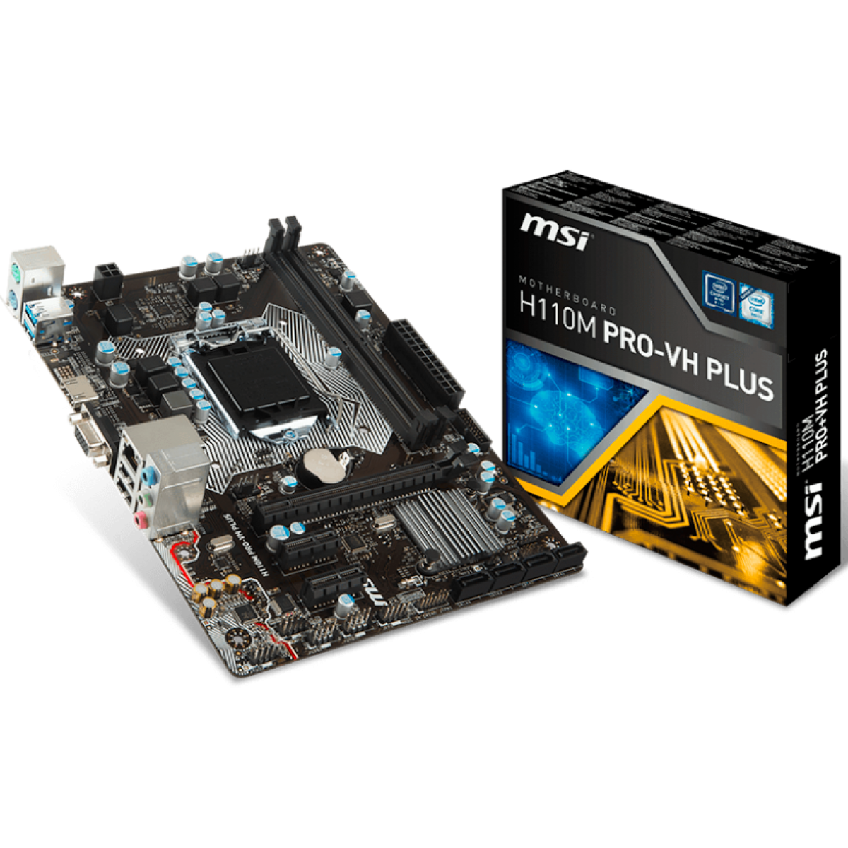 Placa Mãe Msi H110m Pro-Vh Plus S1151 Vga- Hdmi- Ddr4