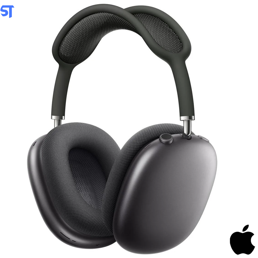 AirPods Max Apple Over the Ear Cinza Espacial Com Headband Preto (Bluetooth)