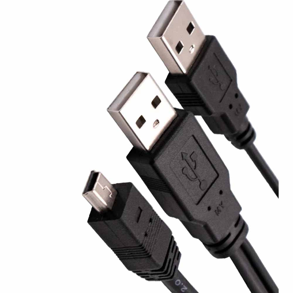 Cabo 2 USB A Macho x 1 Mini USB B Macho