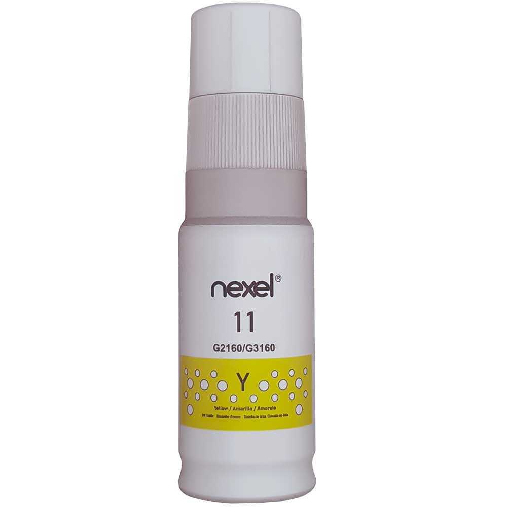 Refil De Tinta Compativel Canon Nexel Amarelo Y11 G2160/G3160 70Ml