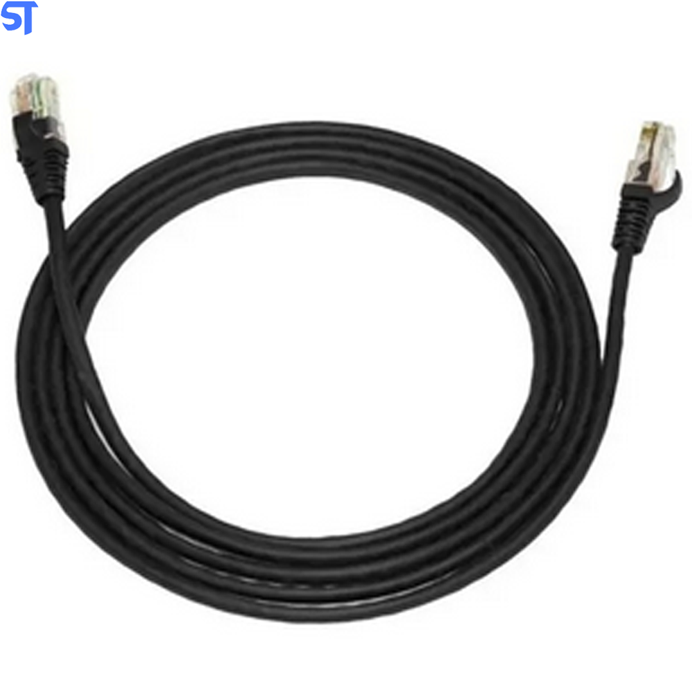 Cabo de Rede 2 Metros Mk2 Tecno 23AWG UTP Categoria 5E Preto 2Mt
