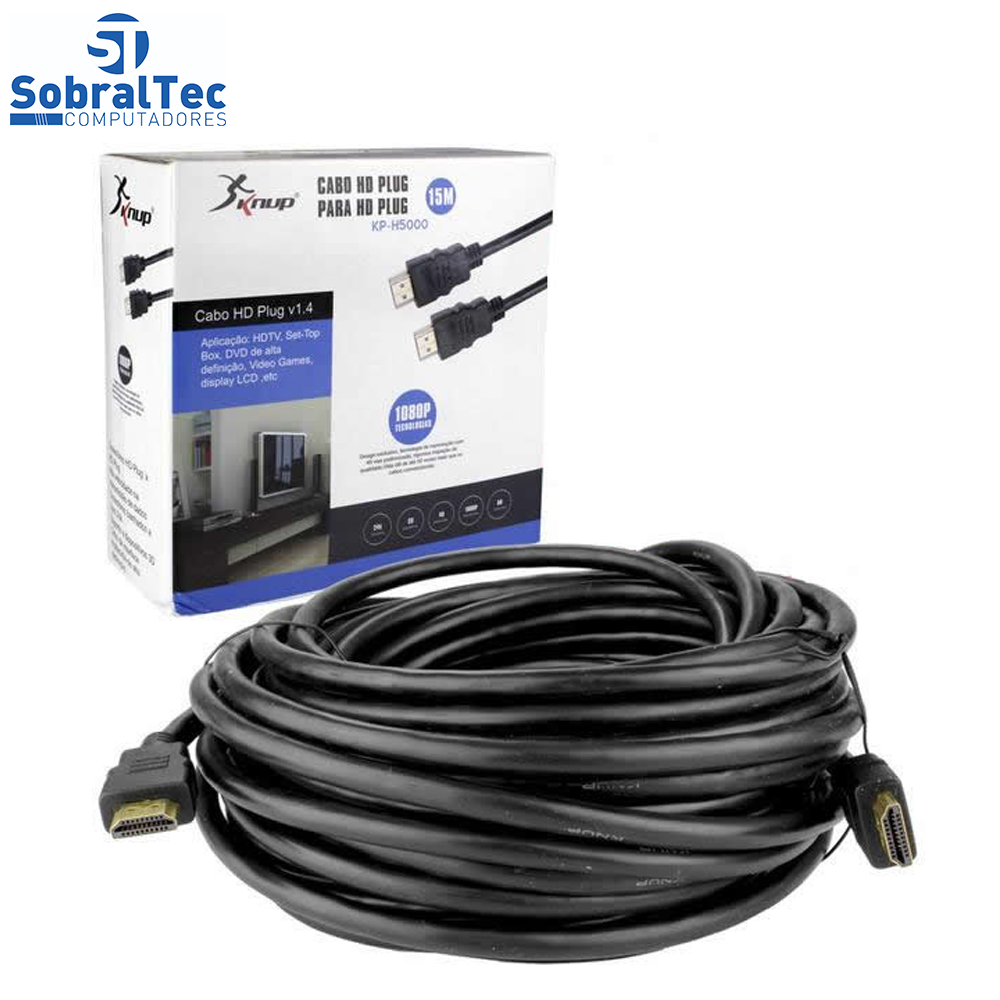 Cabo HDMI Para HDMI 10 Metros Plug v1.4 KP-H5000 -10M