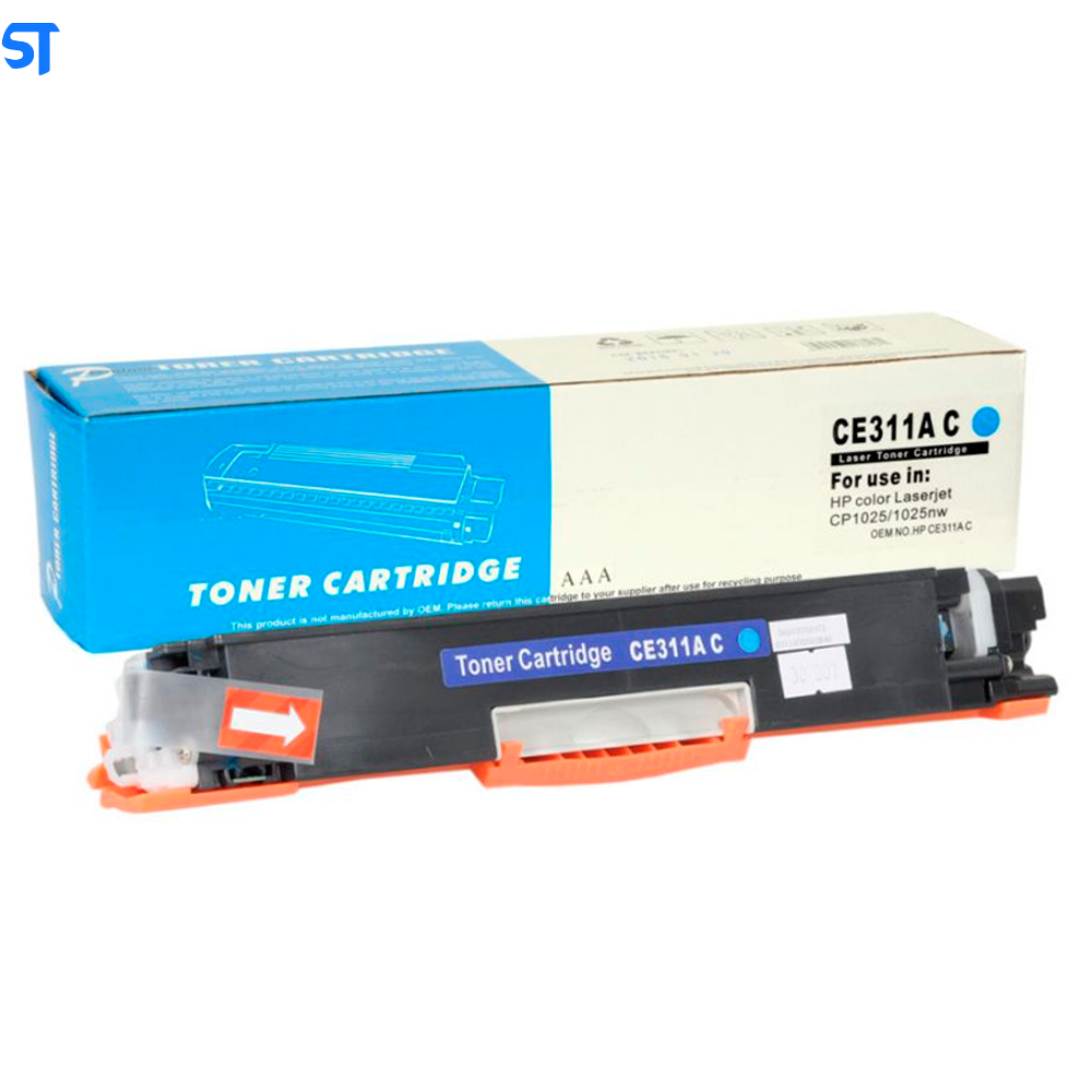 Toner Compatível HP CE311A 126A - CF351A 130A - H801 - Ciano  Premium