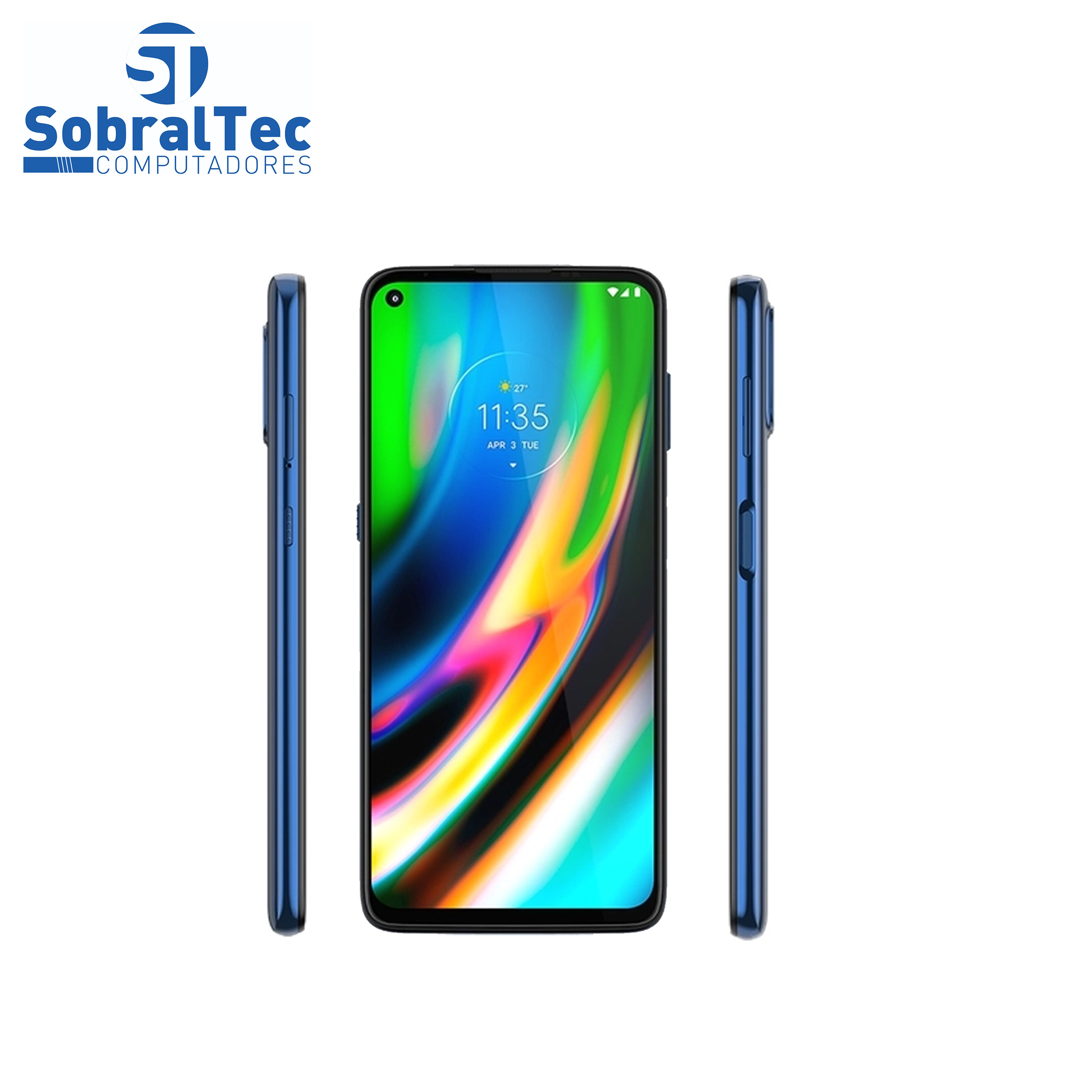 Smartphone Motorola Moto G9 Plus Dual Chip Desbloqueado Android 10 Tela 6.8" 128GB 4G Câmera Quadrupla 64MP + 8MP+ 2MP +