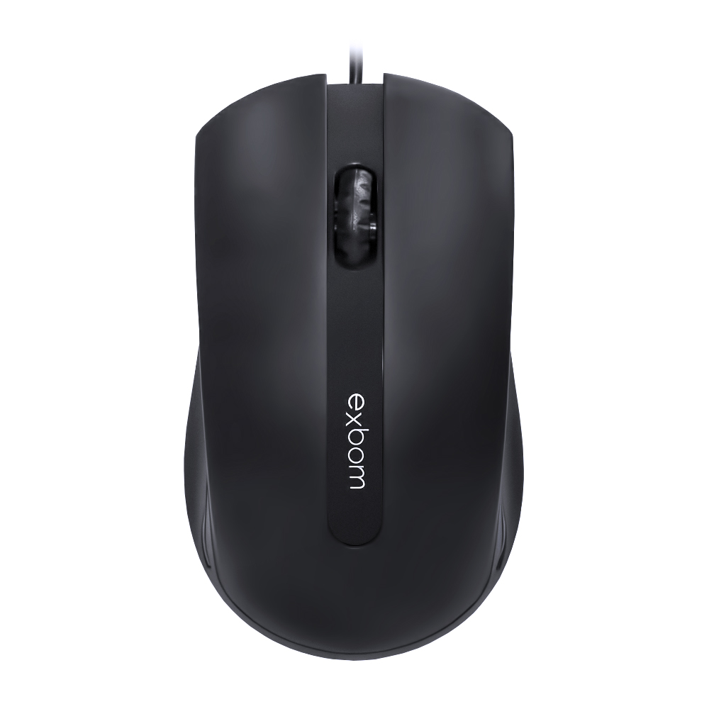 Mouse Usb Óptico Com Fio 2.0 1000dpi Exbom MS-50