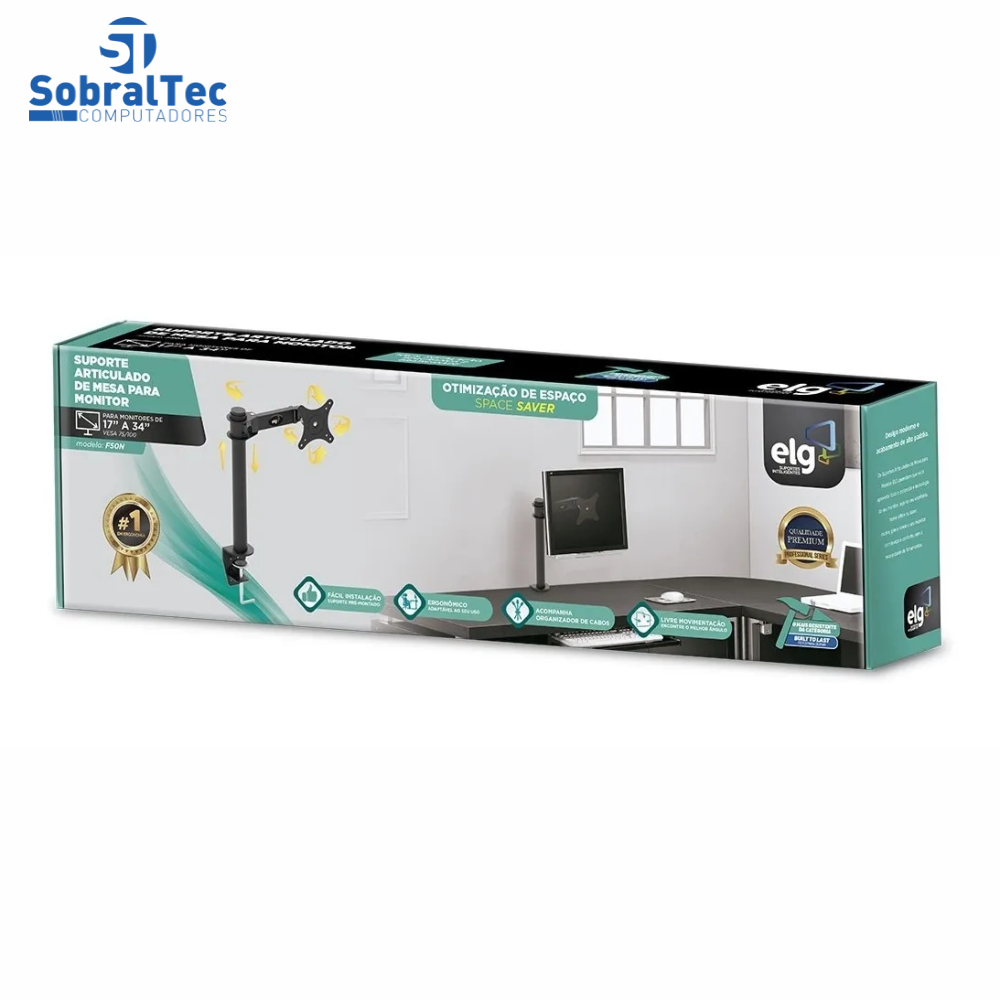 Suporte Articulado ELG Para Monitor De 17