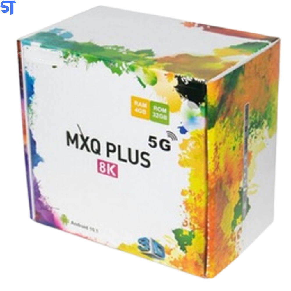 Tv Box Receptor MXQ Plus 8K / 5G / 64GB Armazenamento/ 8GB RAM - Branco