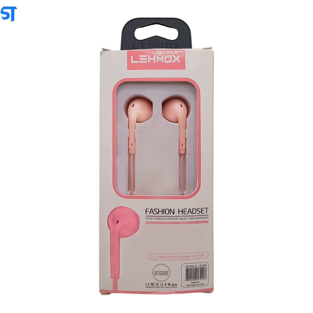 Fone de Ouvido Intra-Auricular Com Microfone LE-845 - LEHMOX