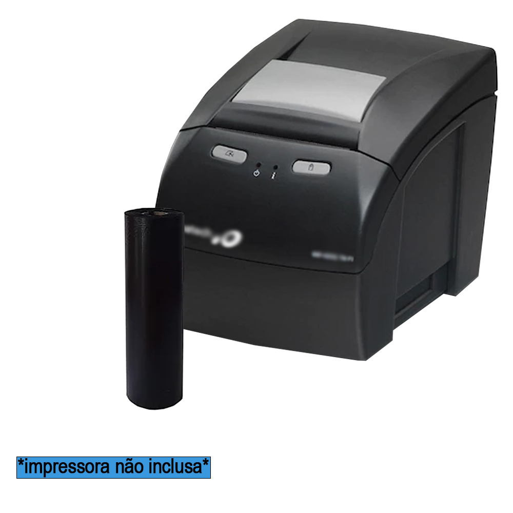 Bobina Ribbon Cera G42-R (Caixa Com 24 Unidades) 110mm Com 91 Metros Para Elgin L42 -Zebra Tlp-2844 | Argox Os 214 Tt