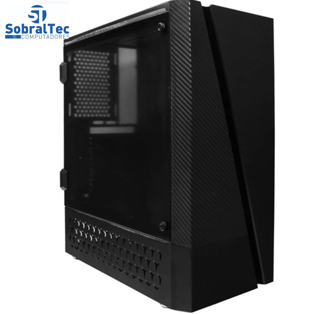 Gabinete Gamer Bg-018 Preto Bluecase - Sem Fonte / Led Rgb / Usb 3.0 Frontal