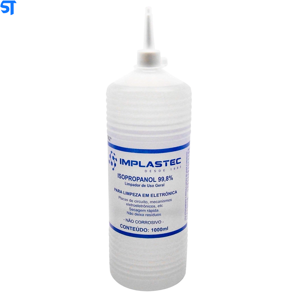 Álcool Isopropílico 99,8% Isopropanol Implastec Garrafa 1 Litro