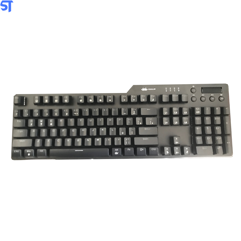 Teclado Game Mecanico Usb Anti-ghosting Iluminacao Led Rainbow Com Fio Marca Knup