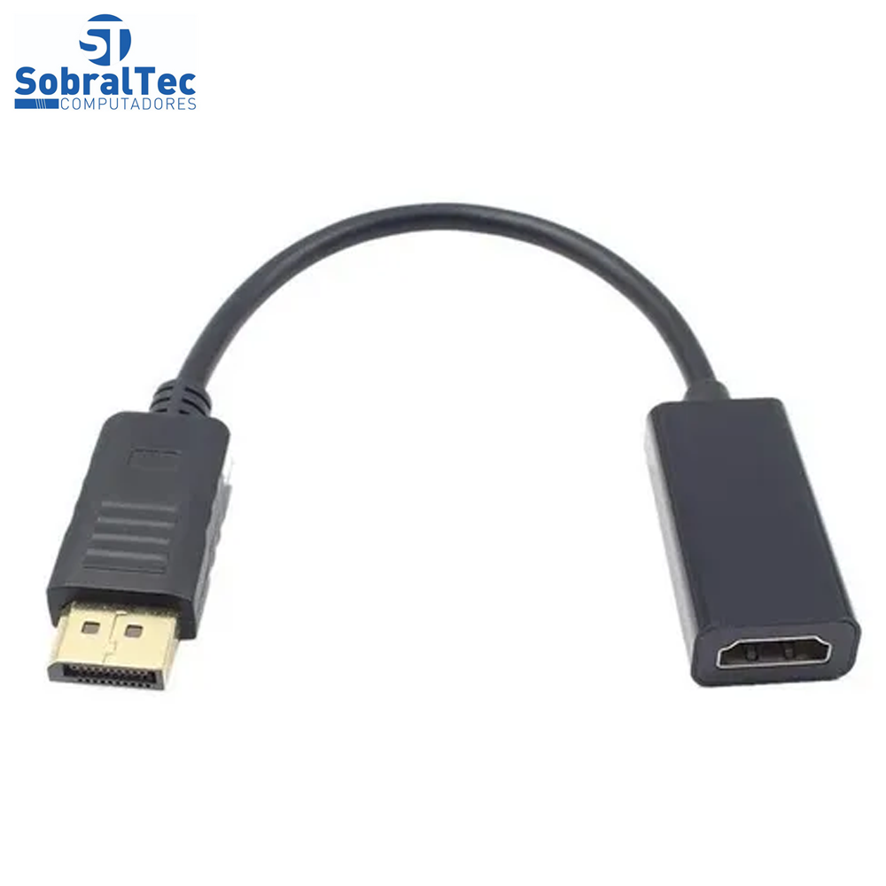 Cabo DisplayPort Dp Macho Para Hdmi Fêmea